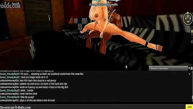 3D IMVU Game Porn – Bedroom Action With Sexy Anime Chick