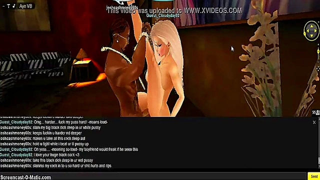 3D IMVU Game Porn – Bedroom Action With Sexy Anime Chick