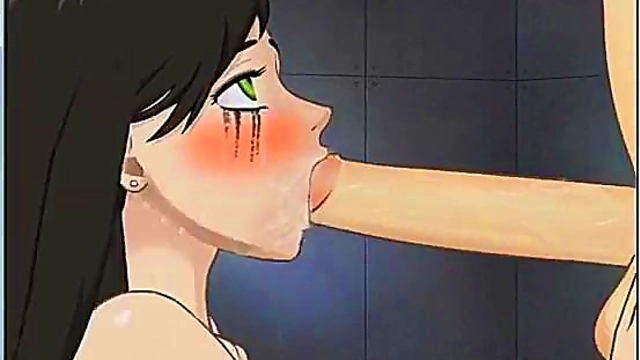 Futanari Anime Babe With Huge Tits Gives Super Deepthroat Blowjob