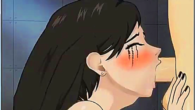 Futanari Anime Babe With Huge Tits Gives Super Deepthroat Blowjob