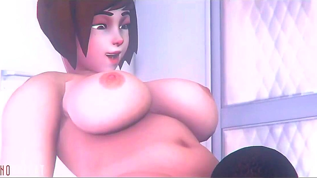 Amazing BBW With Glasses Nails It In Sexy 3D Hentai Action