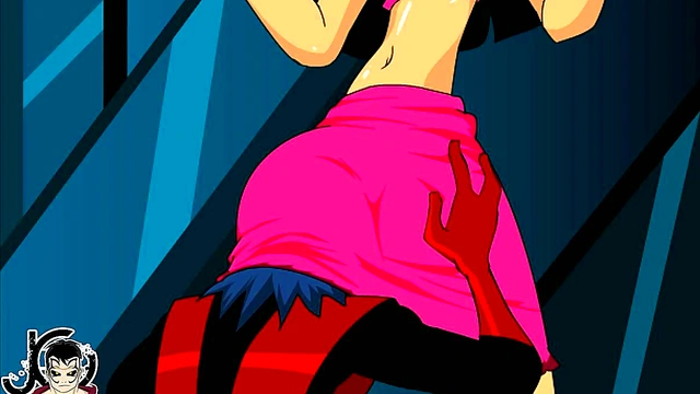 Nightcrawler's Erotic Teleport Mishap in Busty Animación Fantasy