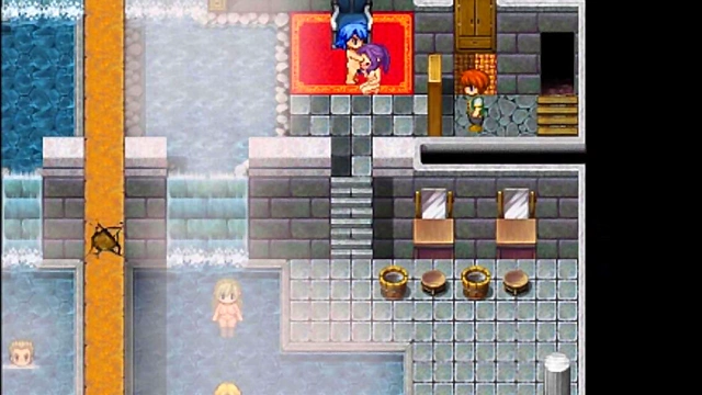 Obedient Filia Gives Pleasure In NTRPG Anime Game Scene