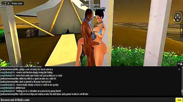 3D Hentai CartoonGirl Gets Wild In Game IMVU Adventure