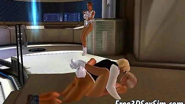 Two Hot 3D Babes Get Fucked Hard On A Space Fantasy Adventure