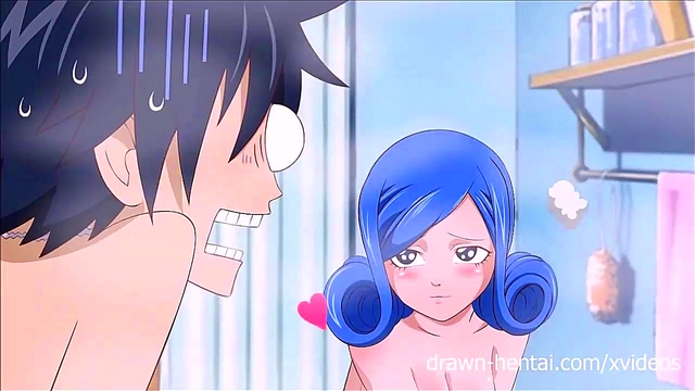 Gray & Juvia’s Intense Bathroom Encounter in Fairy Tail Parody