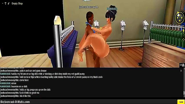 3D Hentai Game Animation – IMVU Couple Enjoy Intense Porn Session