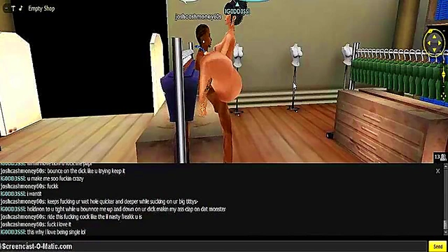 3D Hentai Game Animation – IMVU Couple Enjoy Intense Porn Session