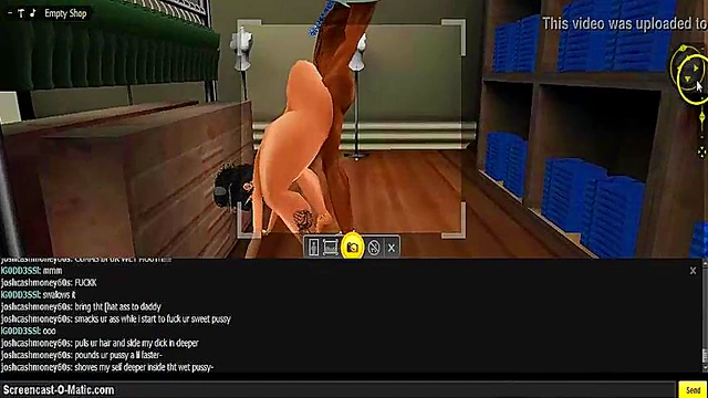 3D Hentai Game Animation – IMVU Couple Enjoy Intense Porn Session