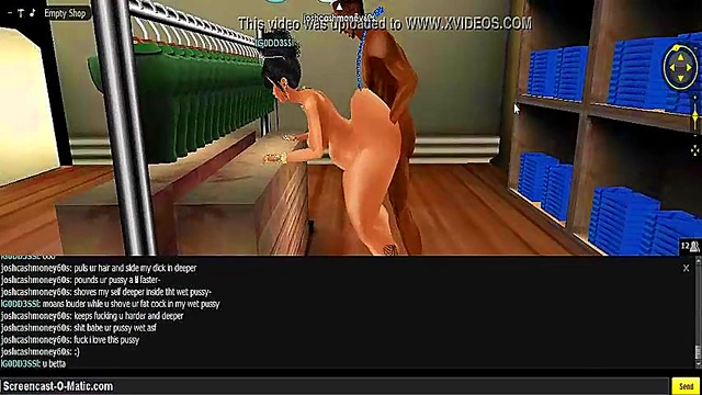 3D Hentai Game Animation – IMVU Couple Enjoy Intense Porn Session