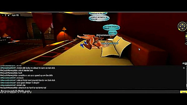 3D Cartoon Couple Gets Animated For Hot IMVU Game Session