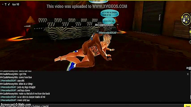 3D Cartoon Couple Gets Animated For Hot IMVU Game Session