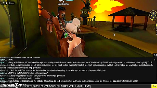 3D Anime Beach Babes Get Wild in IMVU Porn Game Adventure