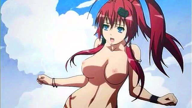Samurai Gal's Blushing Pleasure in Hyakka Ryoran Anime Adventure