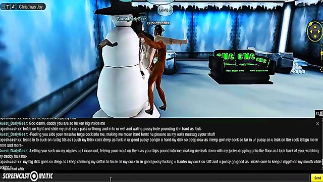 Darly X-Mas – 3D Anime Couple Enjoy Steamy Holiday Porn Adventure