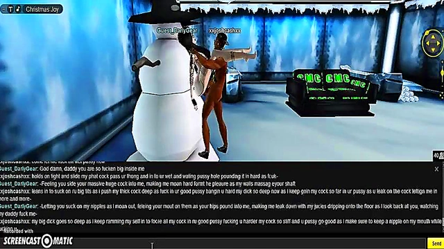 Darly X-Mas – 3D Anime Couple Enjoy Steamy Holiday Porn Adventure