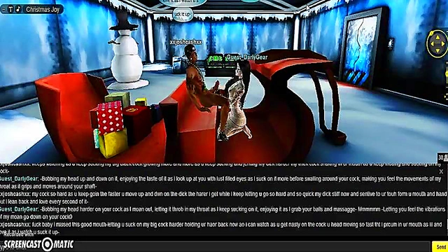 Darly X-Mas – 3D Anime Couple Enjoy Steamy Holiday Porn Adventure