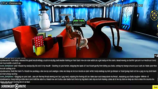 Darly X-Mas – 3D Anime Couple Enjoy Steamy Holiday Porn Adventure