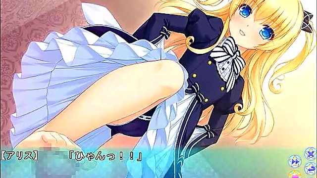 Harem Alice Gives Seductive Footjob In Dominant Hentai Scene