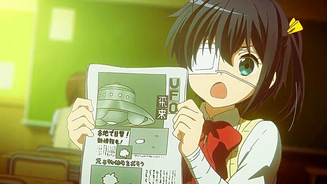 Romantic Chuunibyou Anime Couple Share Intense Passionate Moments