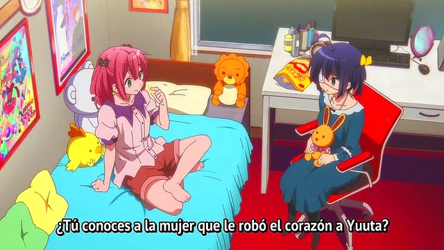 Romantic Chuunibyou Anime Couple Share Intense Passionate Moments