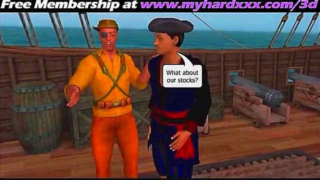 Horny 3D Anime Girl Rides Dick On Pirate Ship For Intense Orgasm