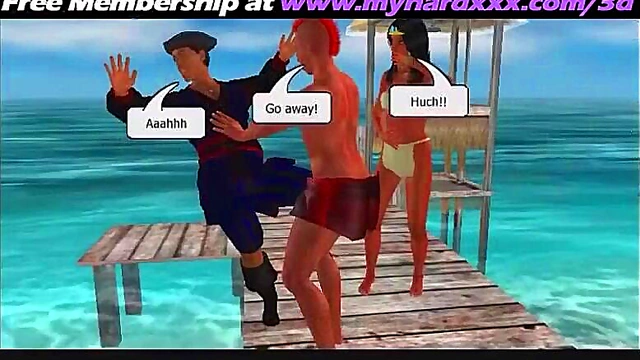 Horny 3D Anime Girl Rides Dick On Pirate Ship For Intense Orgasm