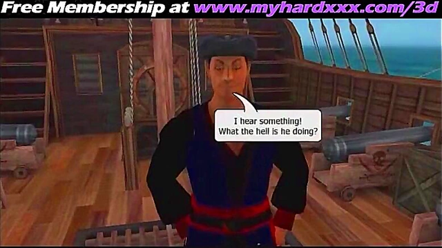 Horny 3D Anime Girl Rides Dick On Pirate Ship For Intense Orgasm