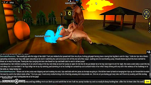 3D Hentai Porn – Beach House Threesome With DP Action & Animated Game Fun