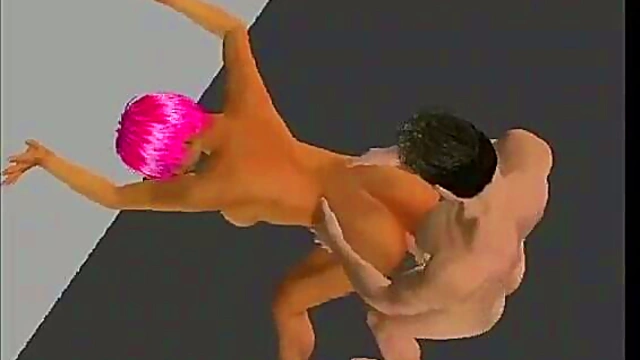 Pigtailed 3D Babe With Huge Tits Gives Intense Blowjob & Hardcore Anime Action