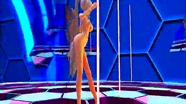 Hwayne Haku Shows Off Her Curves With A Sexy Anime Pole Dance