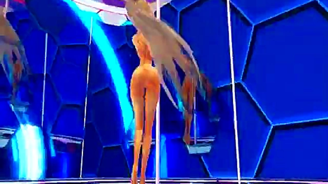 Hwayne Haku Shows Off Her Curves With A Sexy Anime Pole Dance