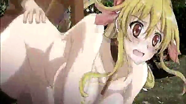 Cute Anime Girl Shows Off Oppai & Gets Pounded From Behind