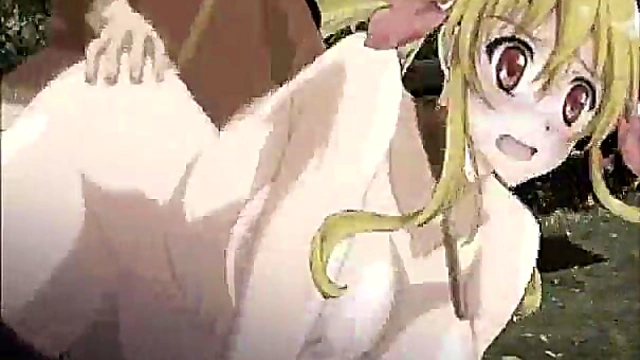 Cute Anime Girl Shows Off Oppai & Gets Pounded From Behind