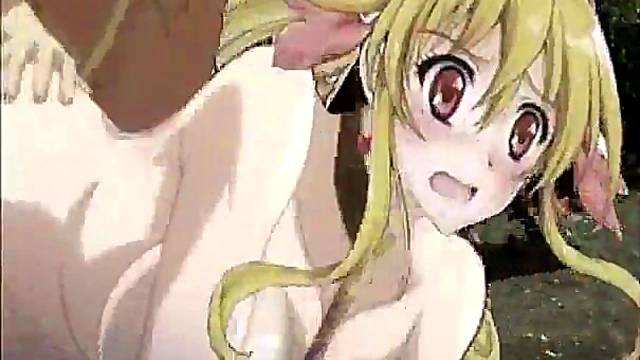 Cute Anime Girl Shows Off Oppai & Gets Pounded From Behind