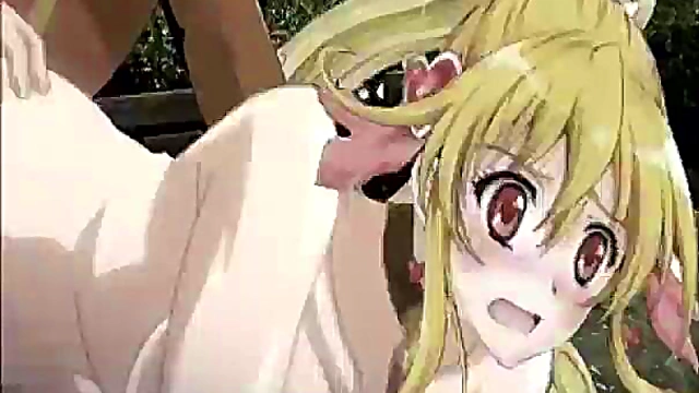 Cute Anime Girl Shows Off Oppai & Gets Pounded From Behind