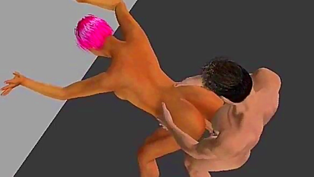 Virtual Big-Titted Anime Babe fucked Hard From Behind in 3D Fantasy