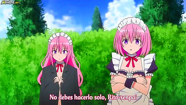 To Love-Ru Darkness Anime Couple Engage in Hot Ecchi Action