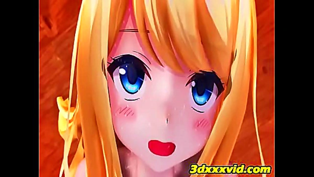 3D Anime Sweetie Shows Off Her Wet Pussy & Squirts Intensely