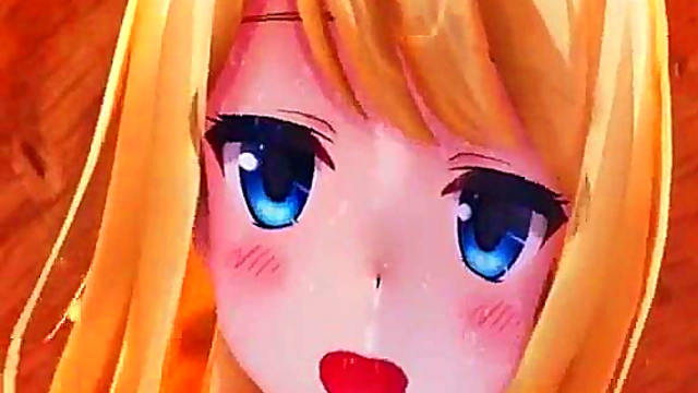3D Anime Sweetie Shows Off Her Wet Pussy & Squirts Intensely