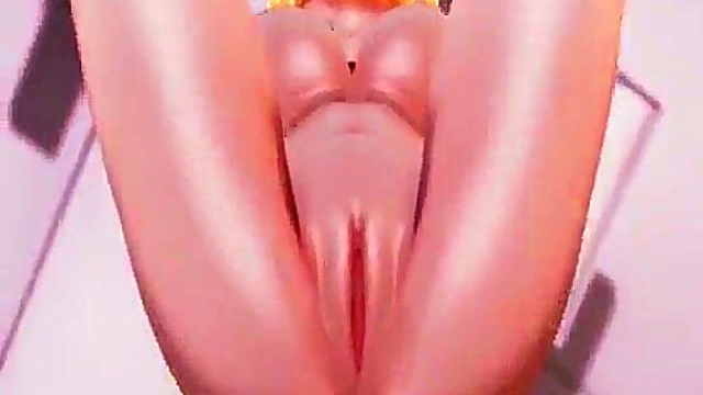 3D Anime Sweetie Shows Off Her Wet Pussy & Squirts Intensely