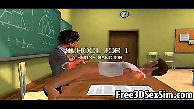 Sexy 3D Cartoon Sucks Dick & Gets Fucked Hardcore Anime Style