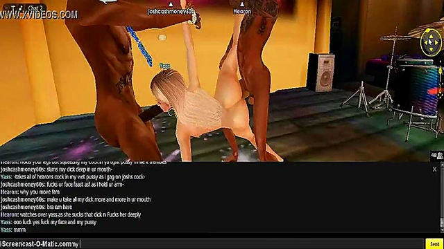 3D Hentai Cartoon Game Gangbang – IMVU Characters Get Pounded Wildly