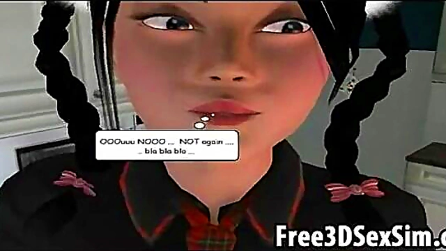 Two 3D Cartoon Babes Seduce Their Horny Boss In The Office For A Steamy Encounter