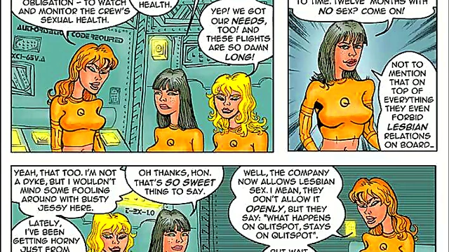 Lesbian Teens Enjoy Wild Manga Group Fun With Toys & Voyeur Action