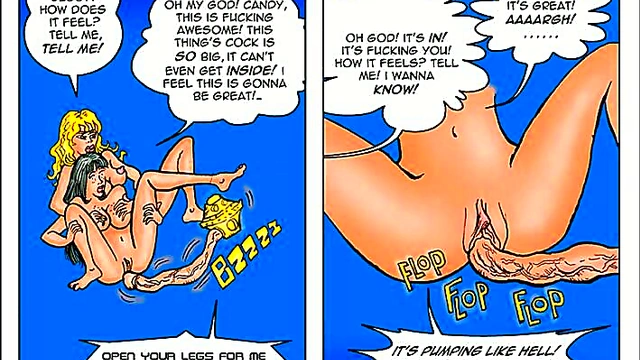 Lesbian Teens Enjoy Wild Manga Group Fun With Toys & Voyeur Action