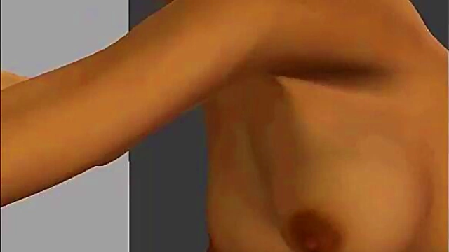 Virtual Anime Babe Dances in Lingerie Before Hardcore Blowjob Session