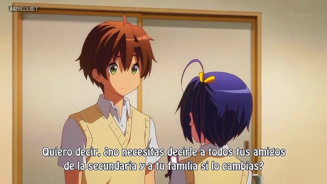 Romantic Chuunibyou Anime Couple Shares Intense Passion And Love