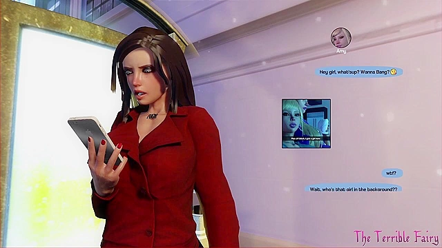 Athletic 3d redhead gets fucked by a big dick futanari girl at the yoga studio