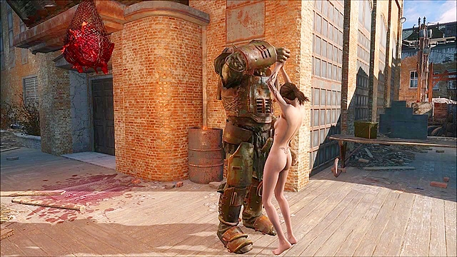 Petite hentai teen gets her faced fucked by fallout monster